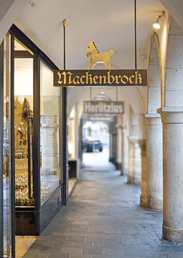 Mackenbrock Münster Eingang Ladenlokal