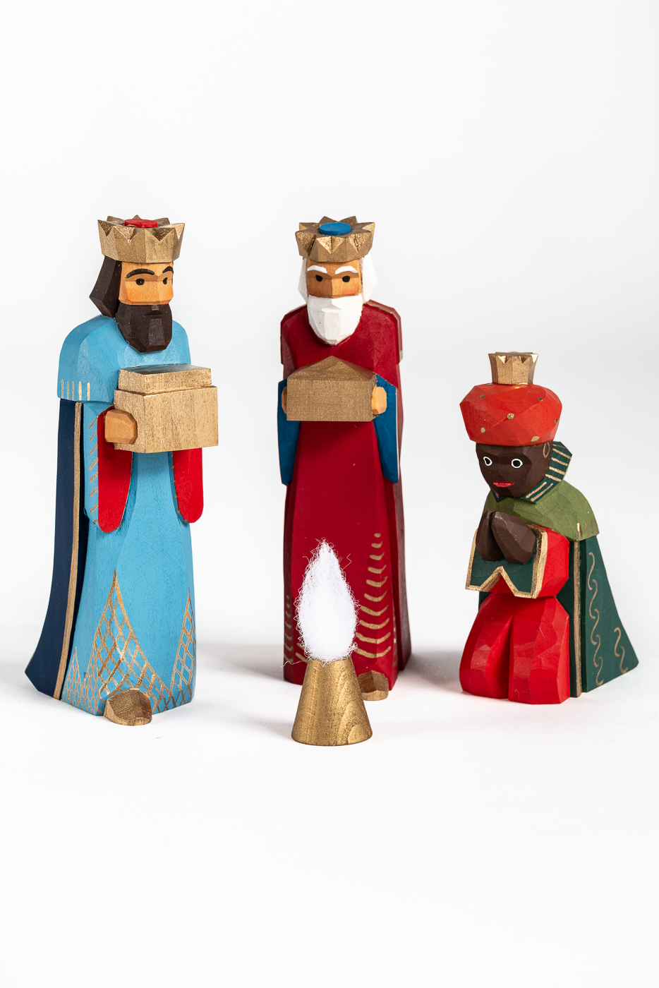 Krippenfiguren - Set: Heilige Drei Könige, 4-tlg.