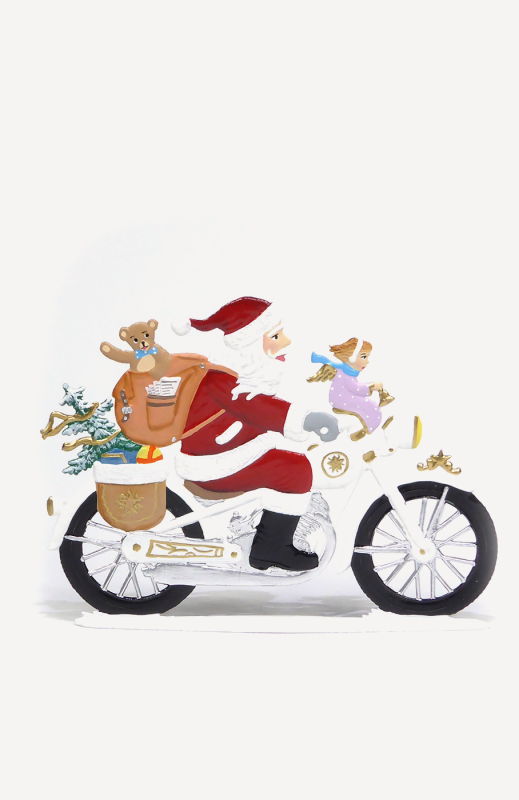Nikolaus auf dem Motorrad