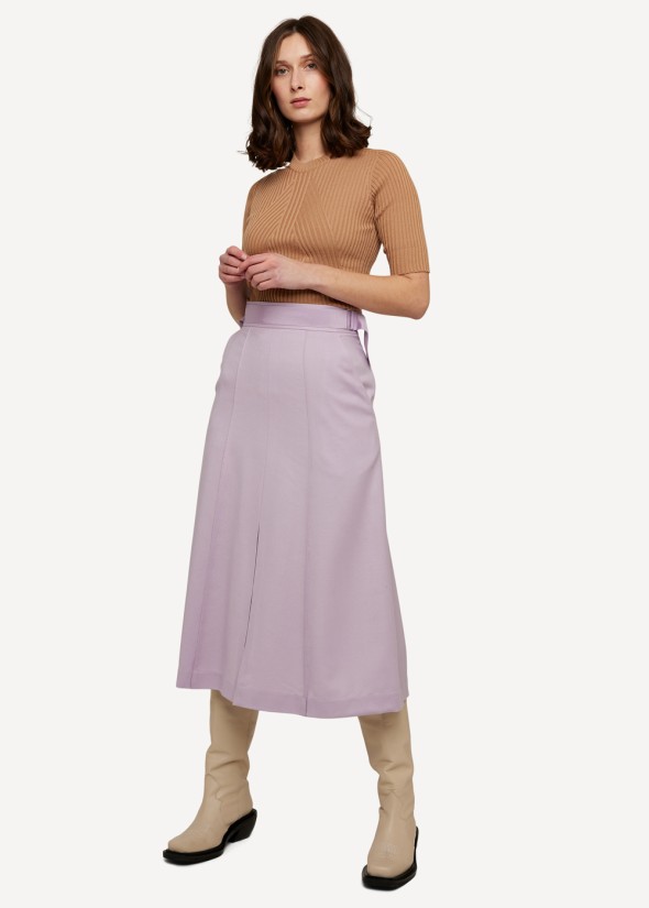 Monochrome motif skirt