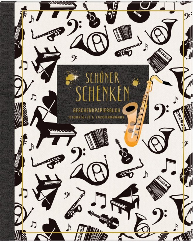 Geschenkpapier-Buch - Schöner Schenken (All about music)