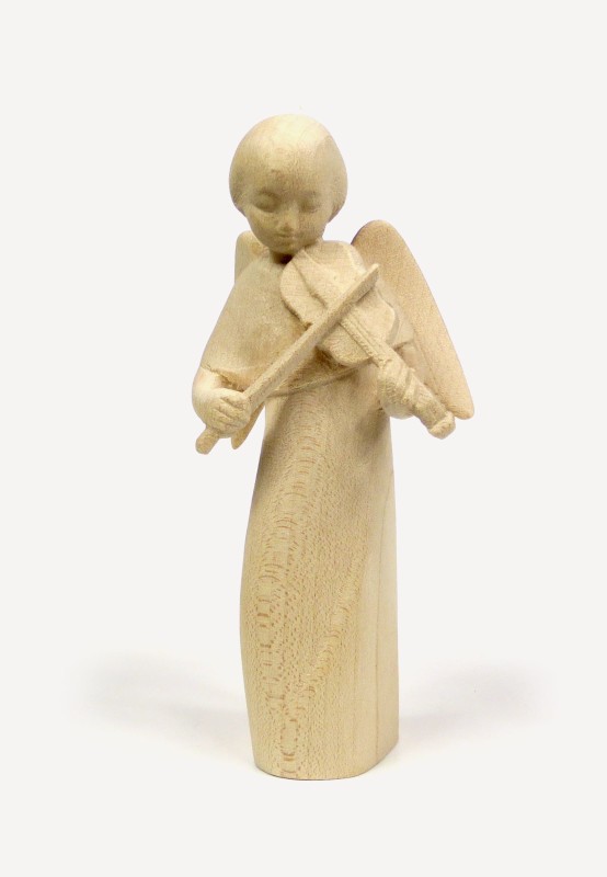 Moderner Engel mit Violine, natur, 15 cm