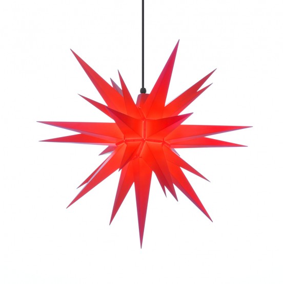 Herrnhuter Stern A7, rot, Advents- und Weihnachtsstern 