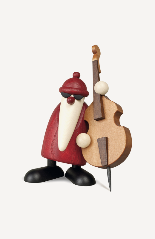 Weihnachtsmann mit Kontrabass, klein