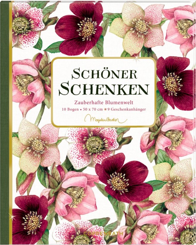 Geschenkpapier-Buch - Schöner Schenken, Zauberhafte Blumenwelt